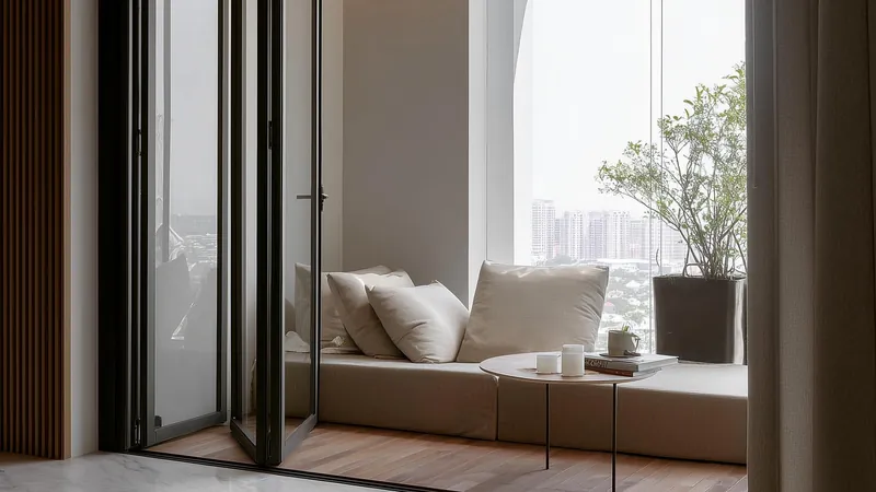 Accent Residences PJ lanai with a window seat opening onto the city view, artist's impression