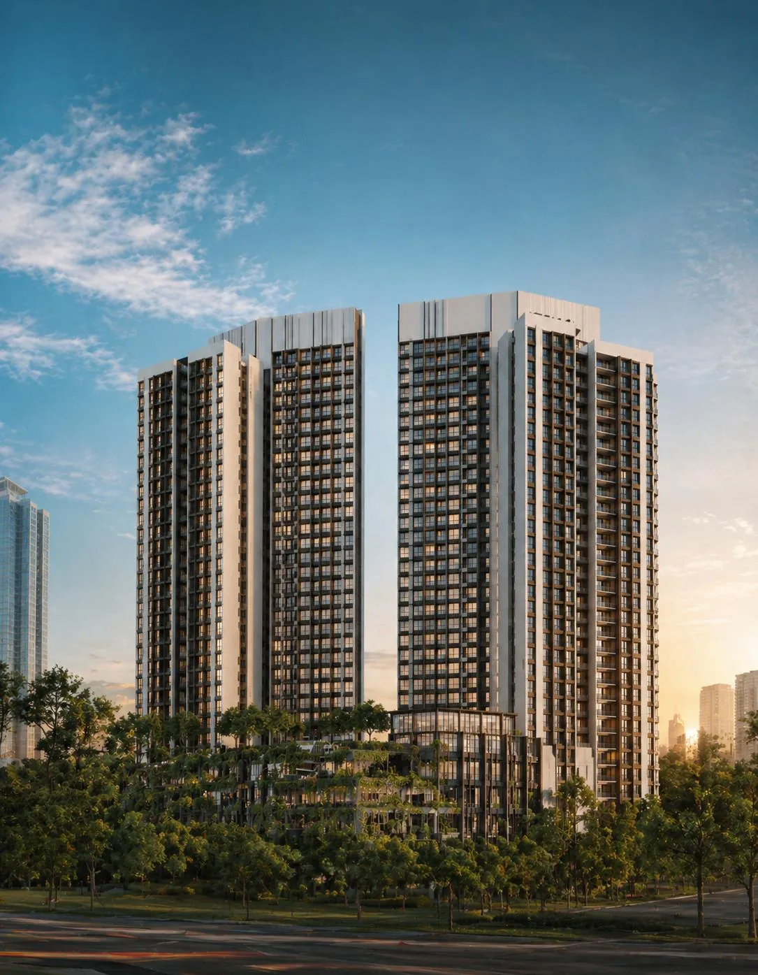 Aetas Taman Desa, two freehold residential towers in Taman Desa, Kuala Lumpur, artist's impression