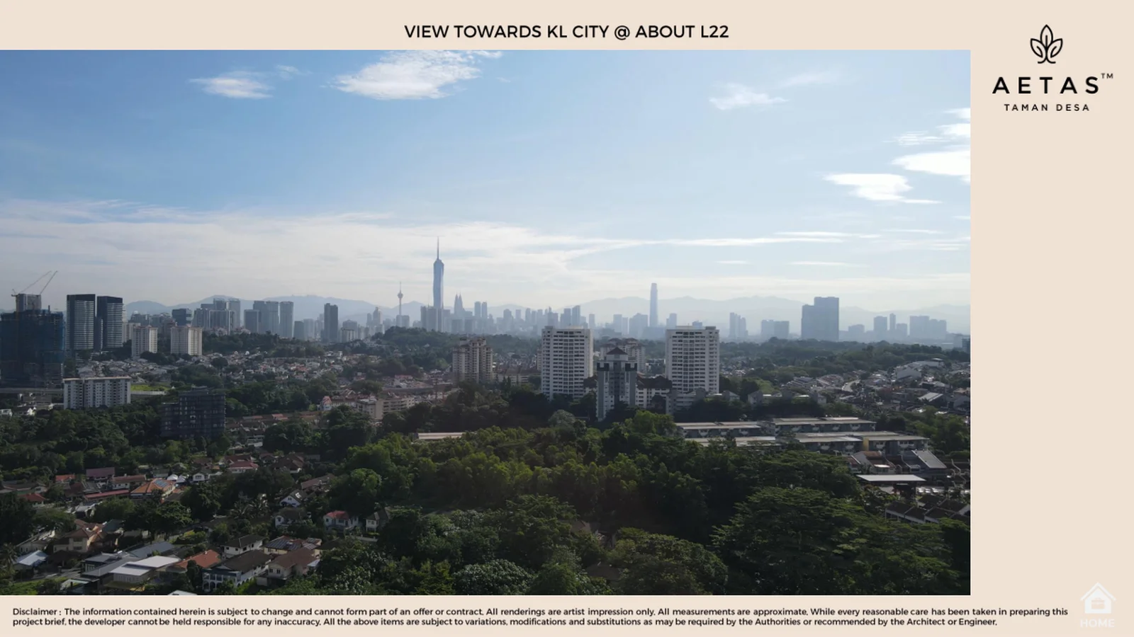 Taman Desa, Kuala Lumpur: a freehold, landed-style condominium facade, artist's impression
