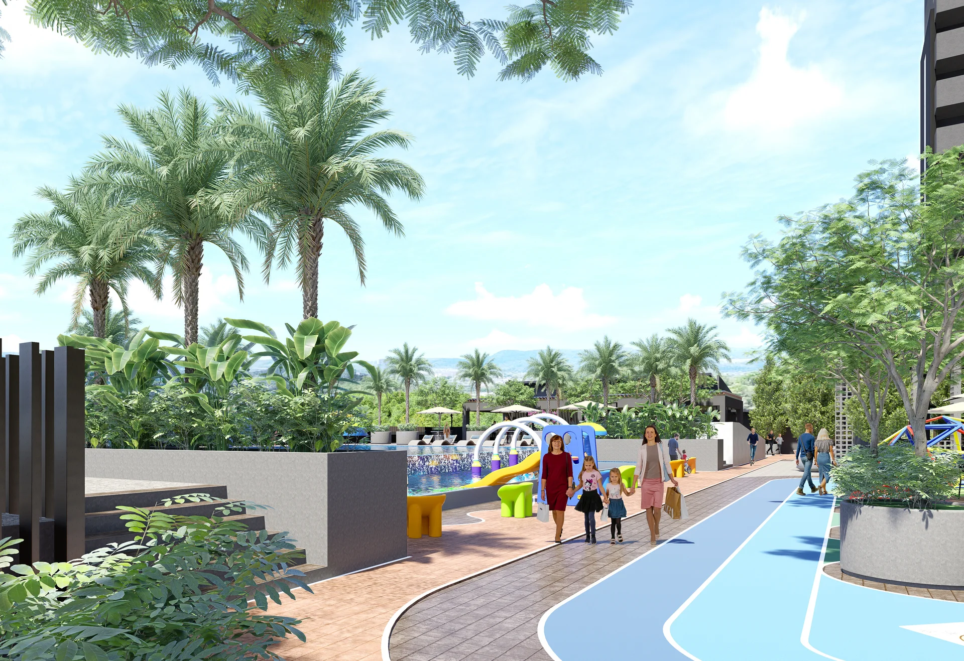 Alamanda Heights jogging track, artist's impression