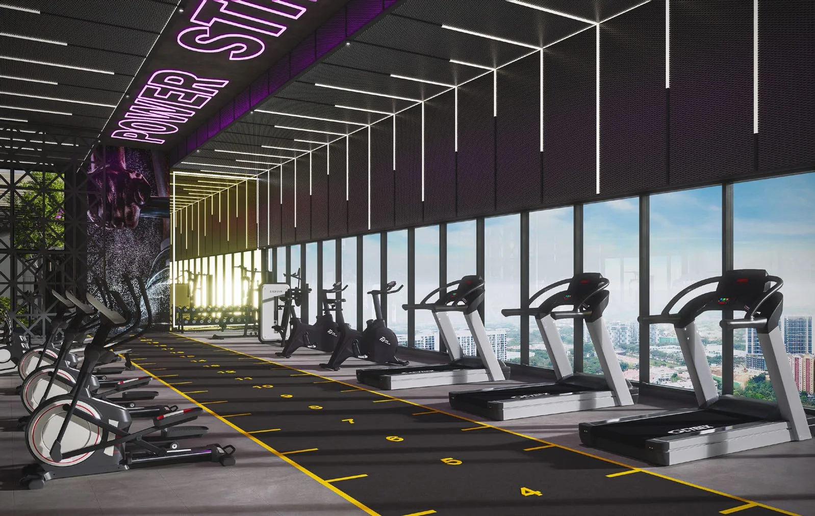 Amara Residences sky gymnasium, artist's impression