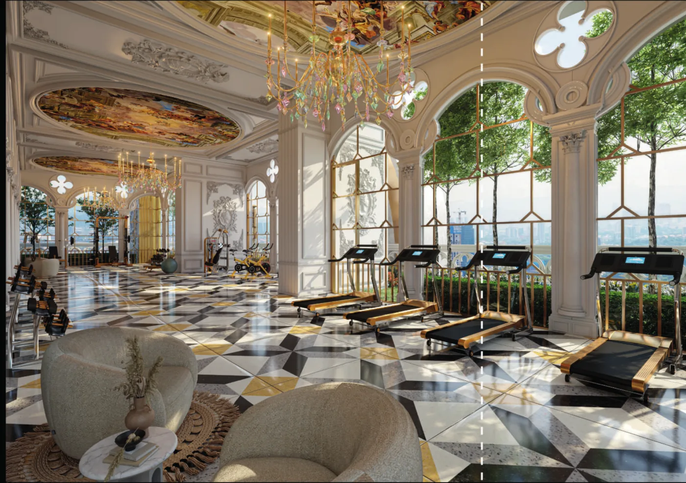 Arte's Luxe Gym, artist's impression