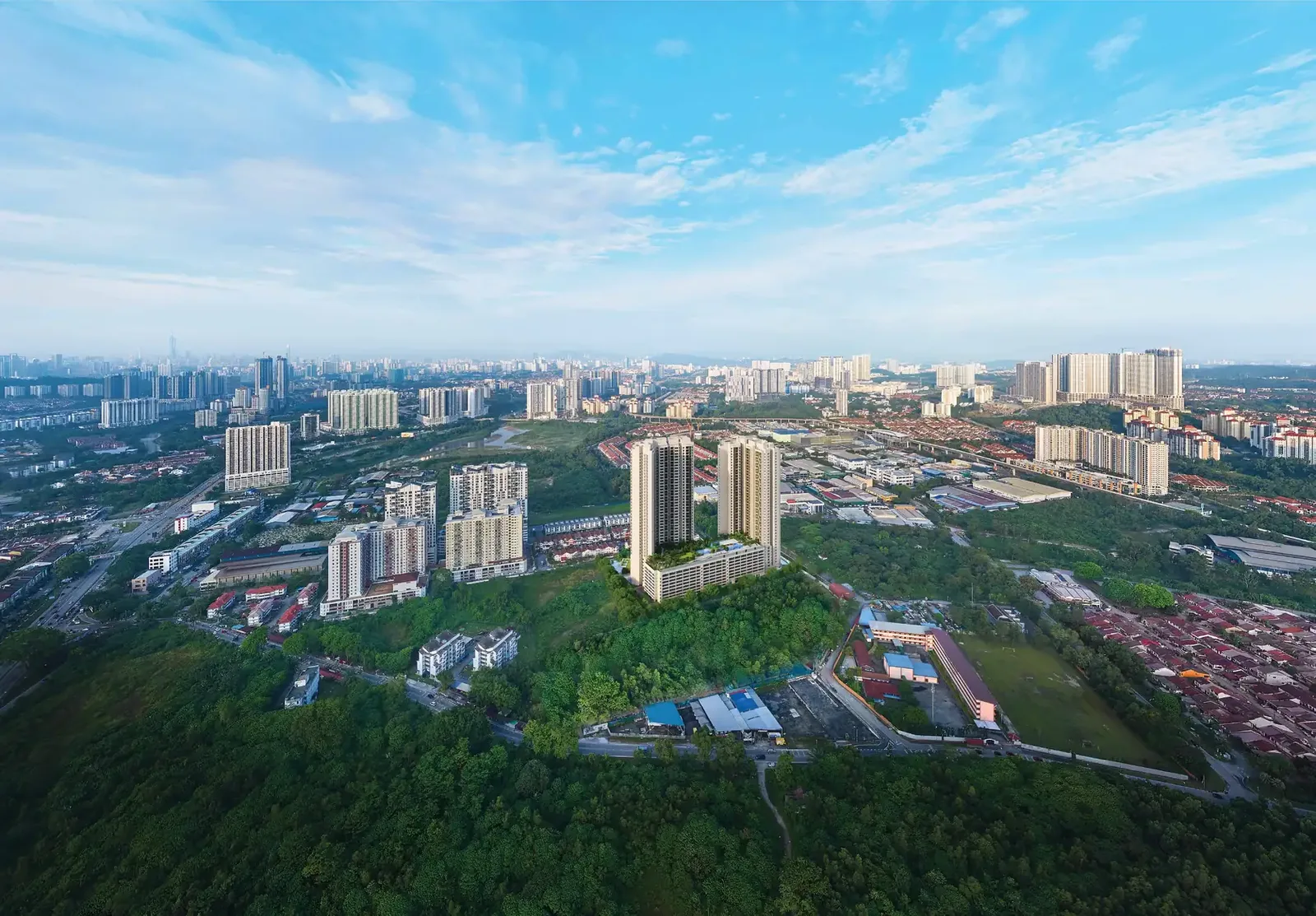 Ayanna Resort Residences @ Bukit Jalil facade, artist's impression