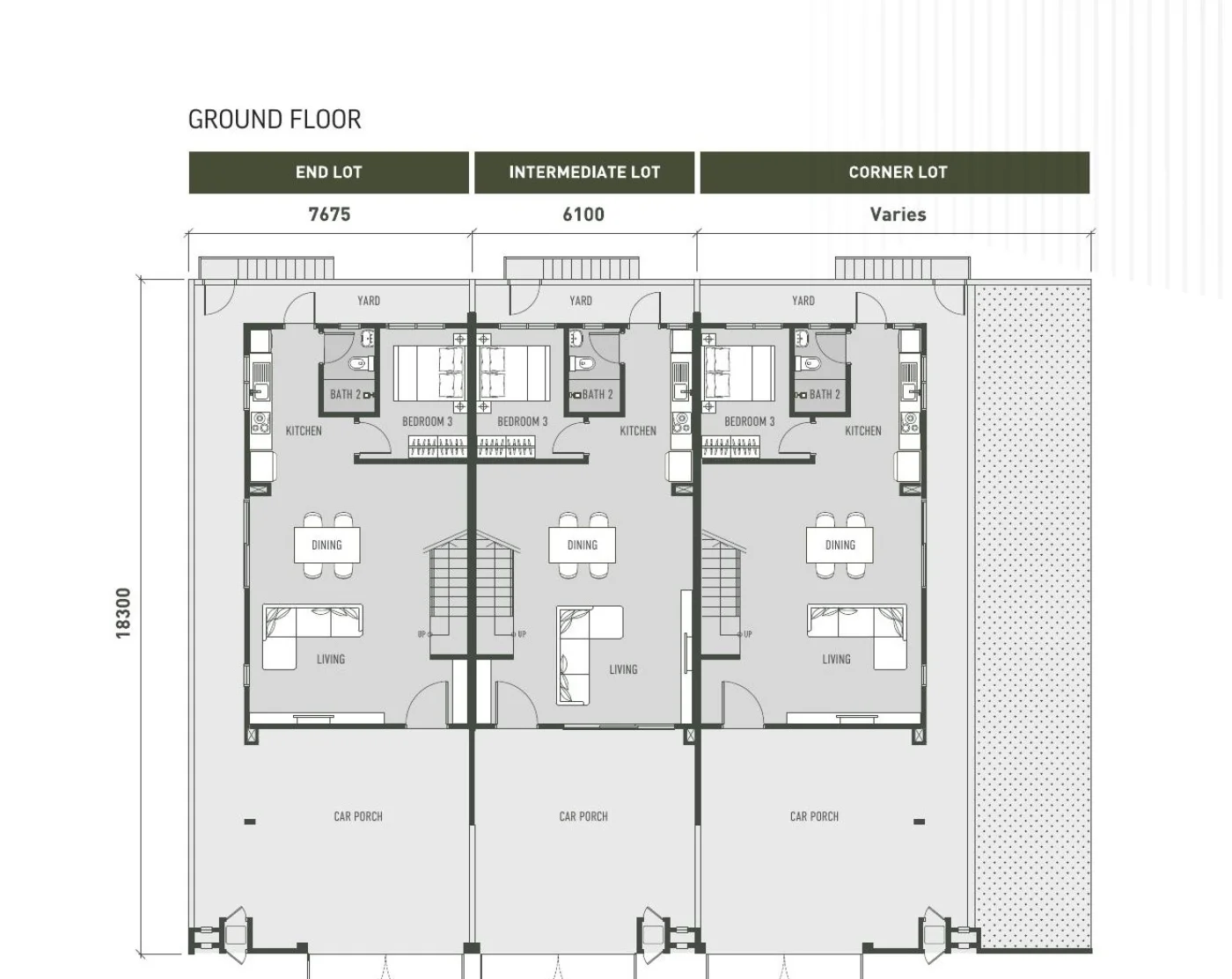 Botanica Hills Type B ground floor plan — 1,658 sq ft