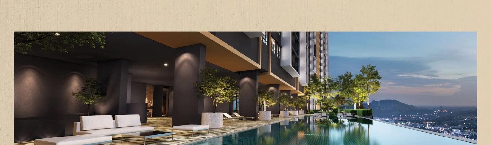 D'Evia Residences The Evia Pool, artist's impression