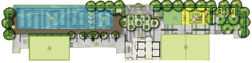 D'Nuri Residences Level 7 facilities plan