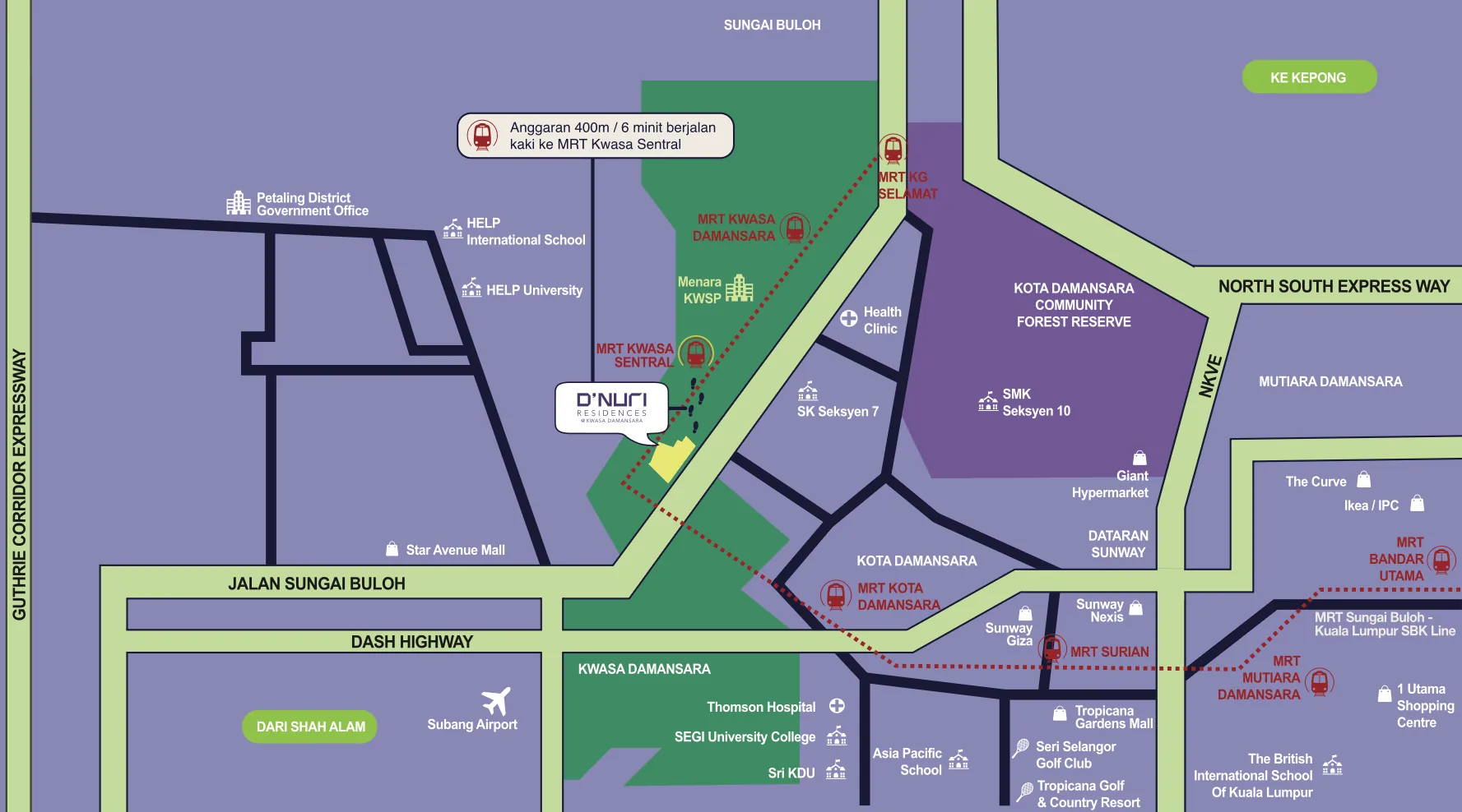 D'Nuri Residences location map