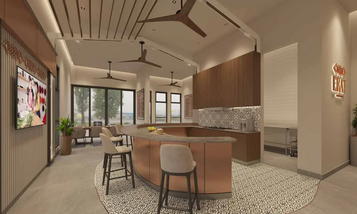 Erat Residence communal kitchen, artist's impression