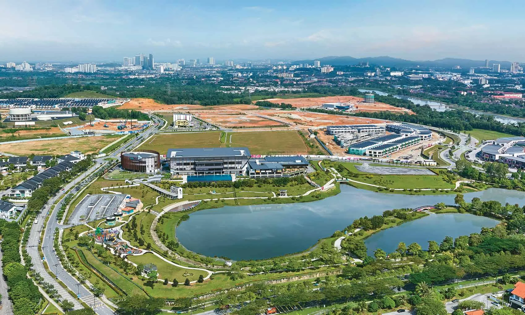 Aerial view of Taman Tasik Alam Impian near Erat Residence