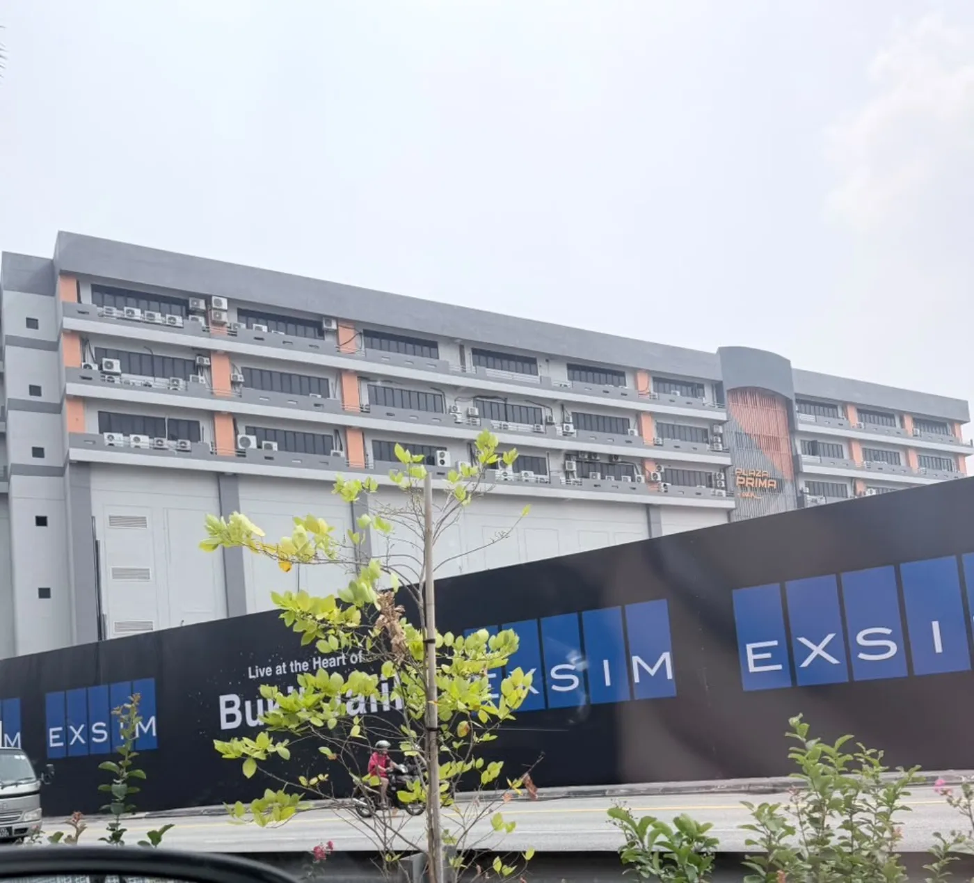 EXSIM site hoarding in Bukit Jalil, real photo