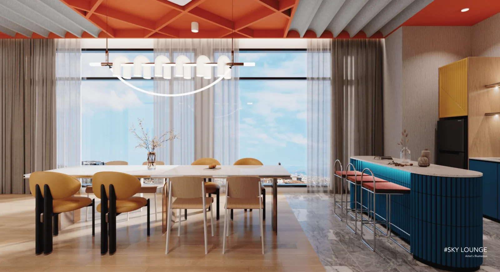 Gen Starz Residences Sky Lounge, artist's impression
