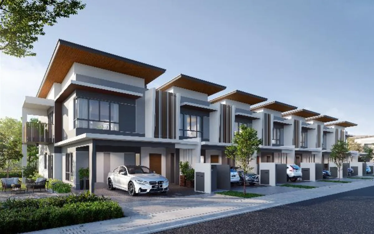 Jardin Residences 2 streetscape at Bandar Seri Coalfields, artist's impression