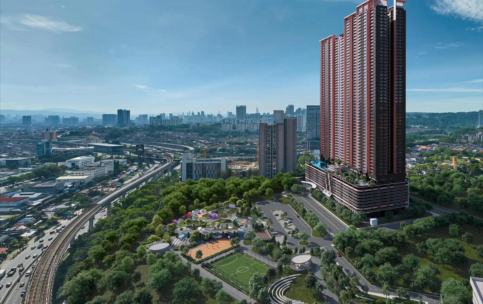 Laverra @ Residensi Seri Damansara facade, artist's impression
