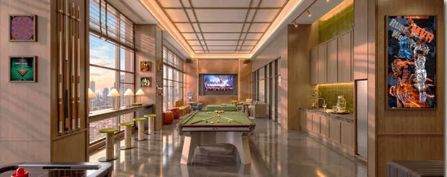 MABA Suitez Games Lounge with pool table, artist's impression