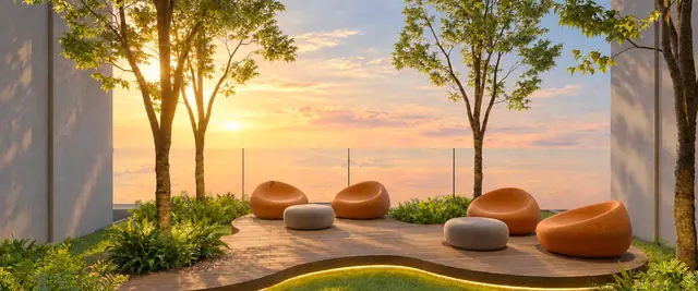 MABA Suitez Garden Alcoves with sunset seating, artist's impression