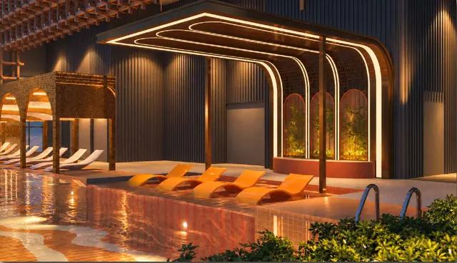 MABA Suitez pool deck and Pool Lounge, Tower B Level 50, artist's impression