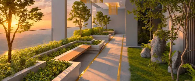 MABA Suitez Sunken Lounge sky garden on Tower A Level 53, artist's impression