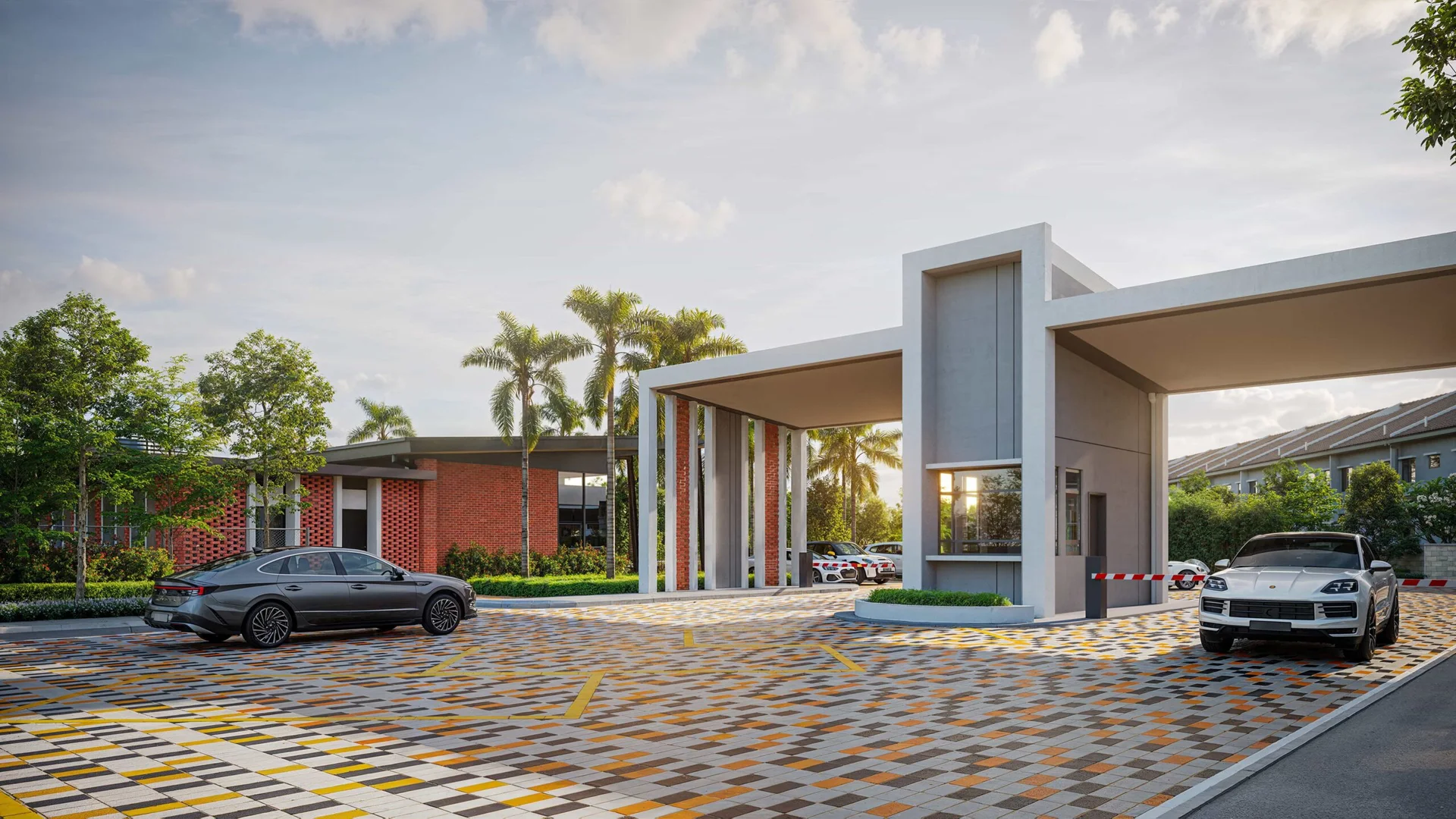 Majestic Flora Semenyih gated-and-guarded entrance, artist's impression