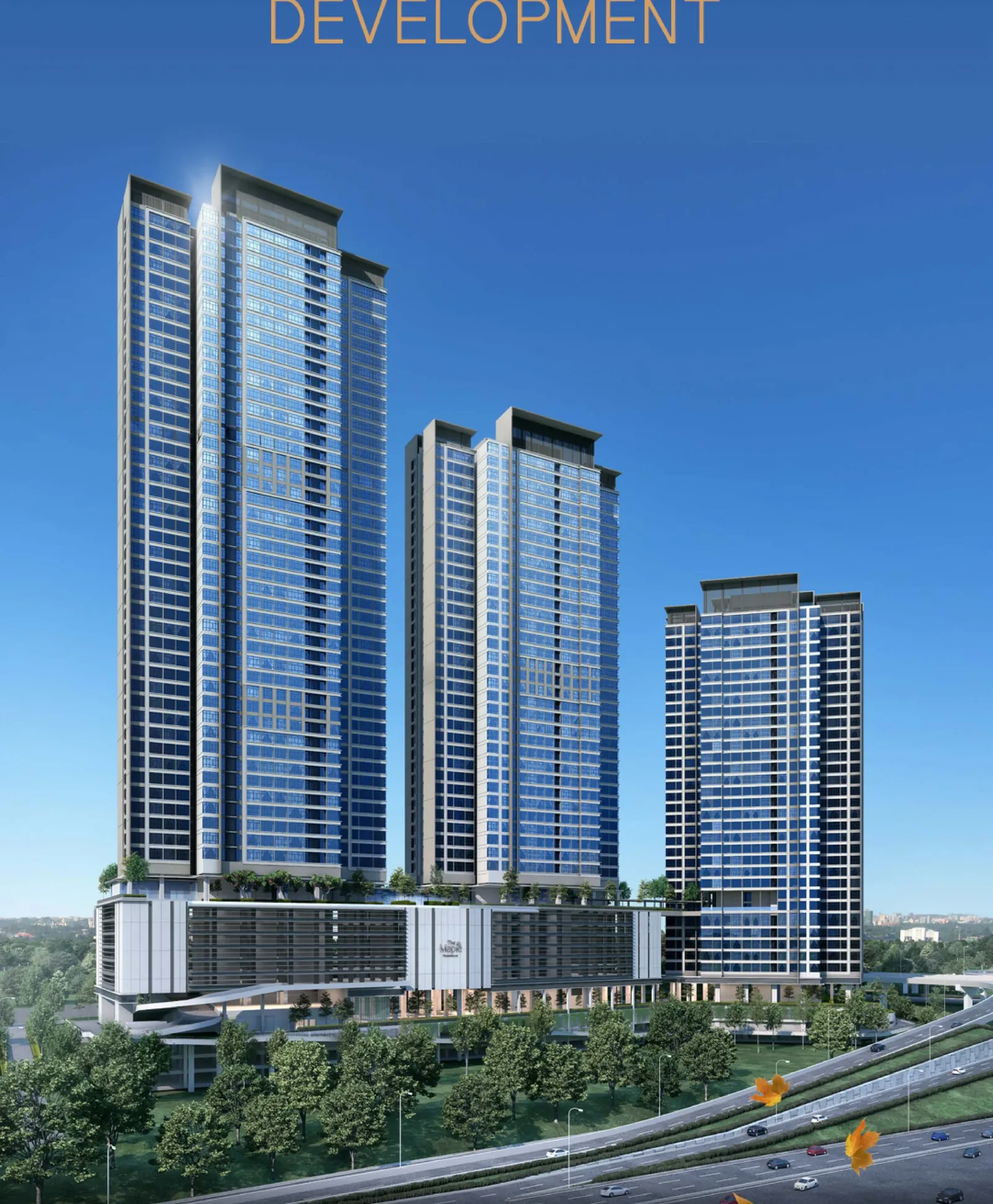 The Maple Residences within the W City OUG township