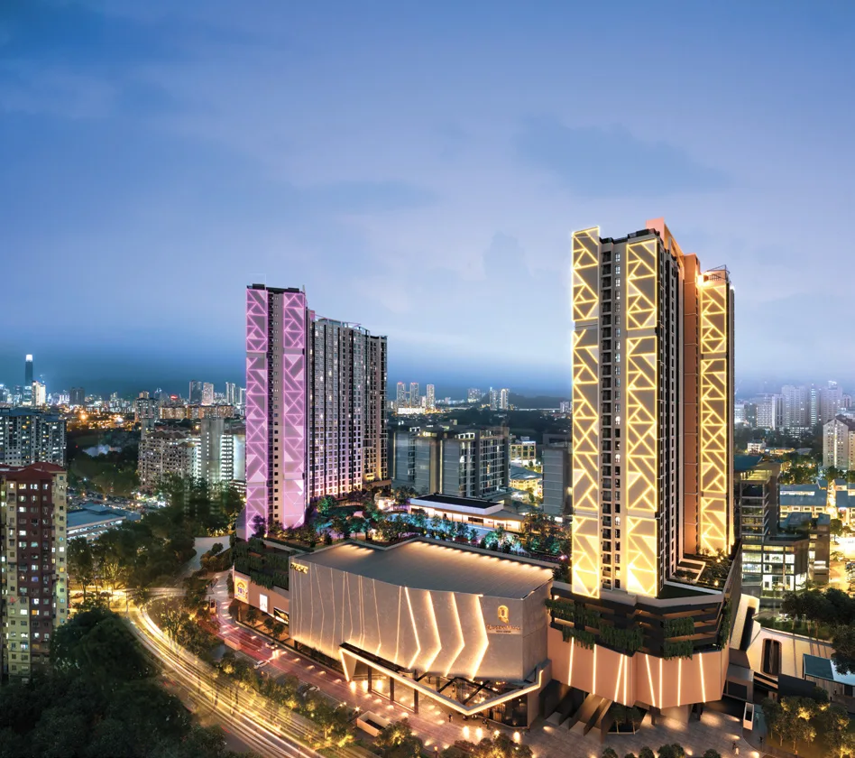 Quartz @ Queensville tower above Queens Mall, Bandar Sri Permaisuri, artist's impression