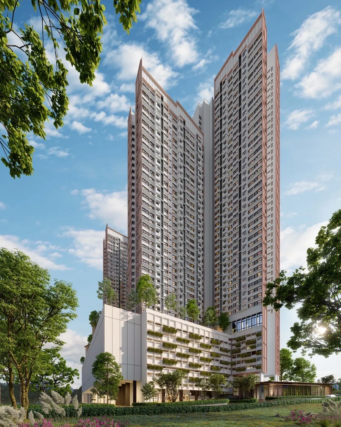 Queenswoodz Bukit Jalil facade, artist's impression
