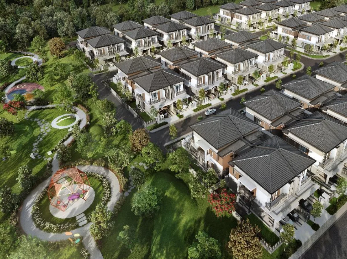 Quinton Residences streetscape at Bandar Seri Coalfields, artist's impression