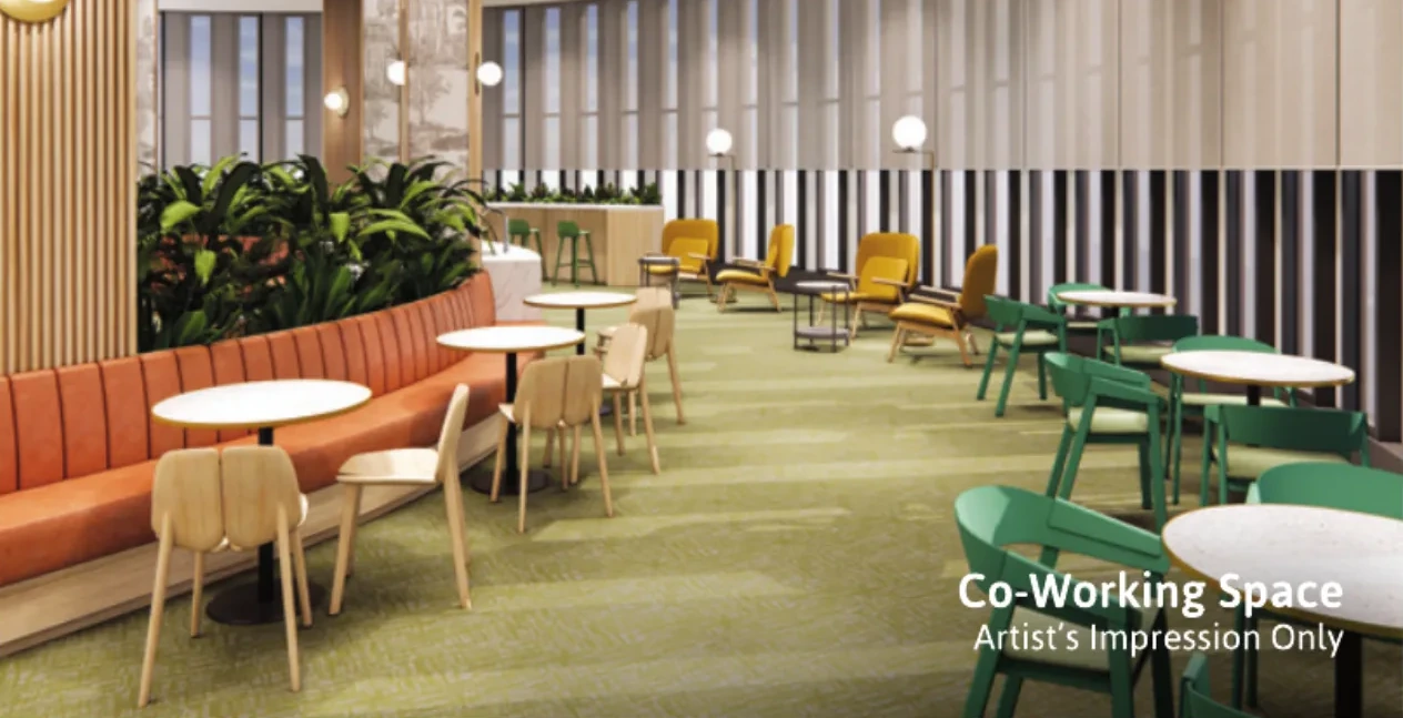 Ren Residence co-working space, artist's impression