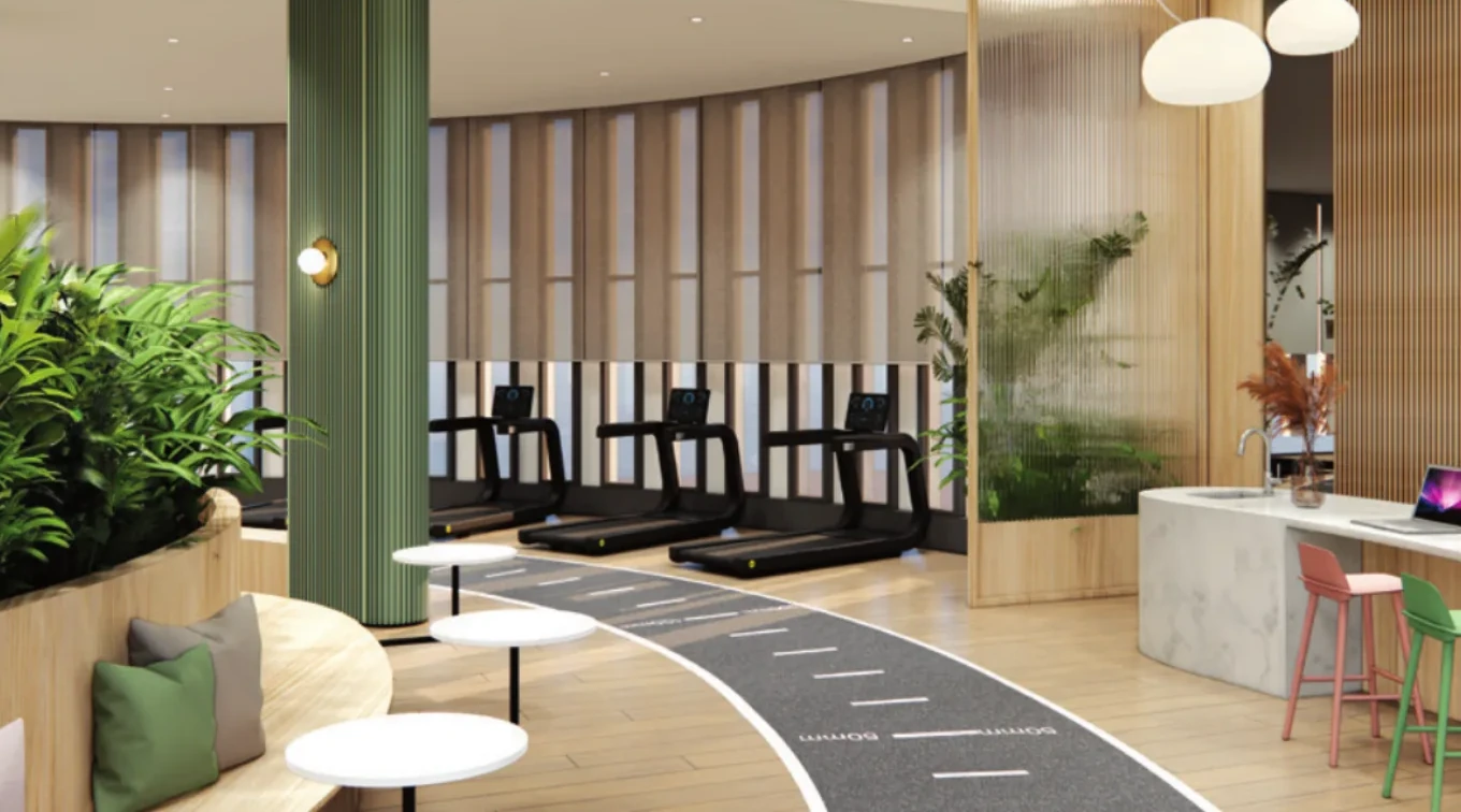 Ren Residence gymnasium, artist's impression