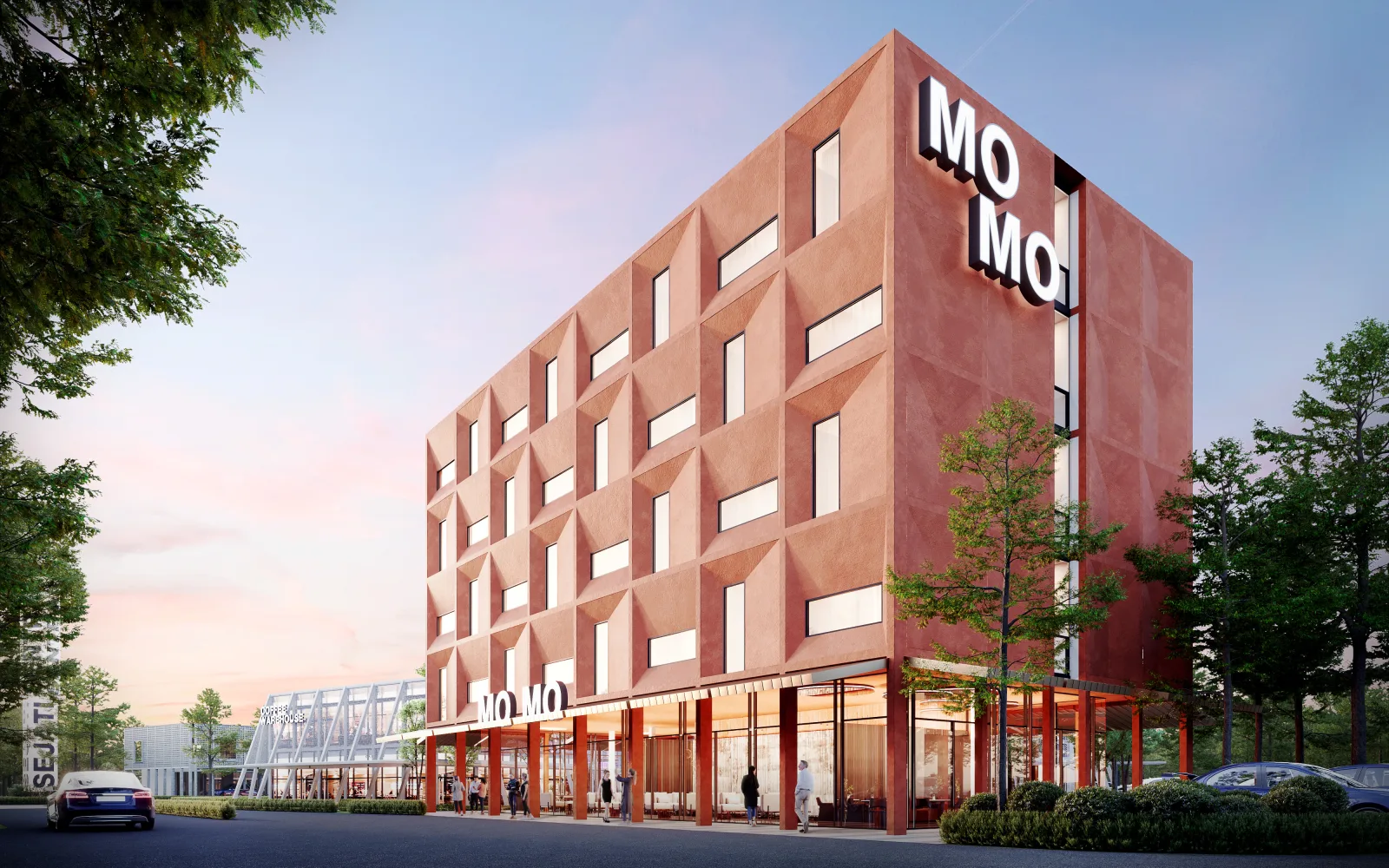 Sejati Sentral MOMO boutique hotel facade