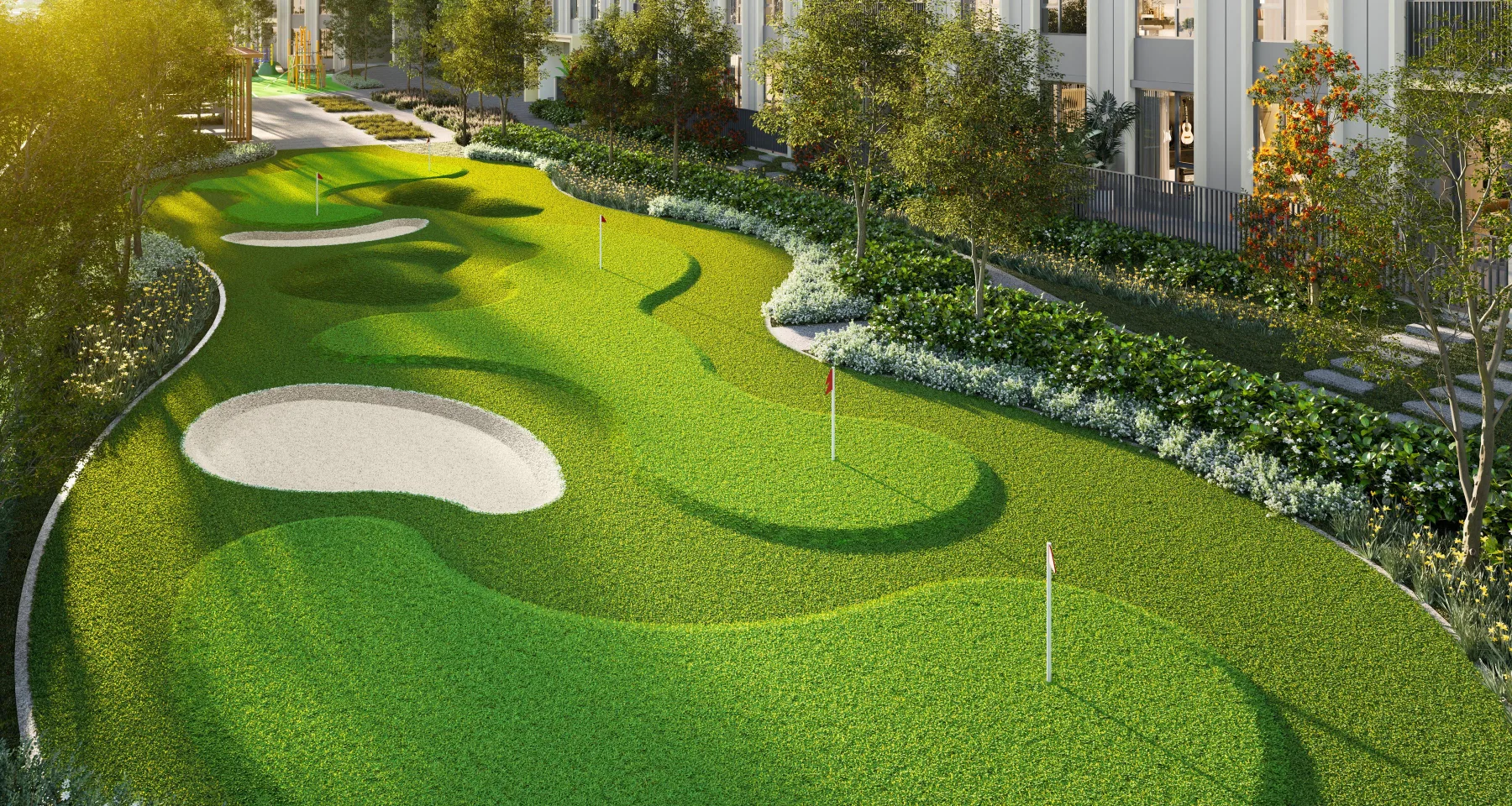 Stellaris mini golf putting green, artist's impression