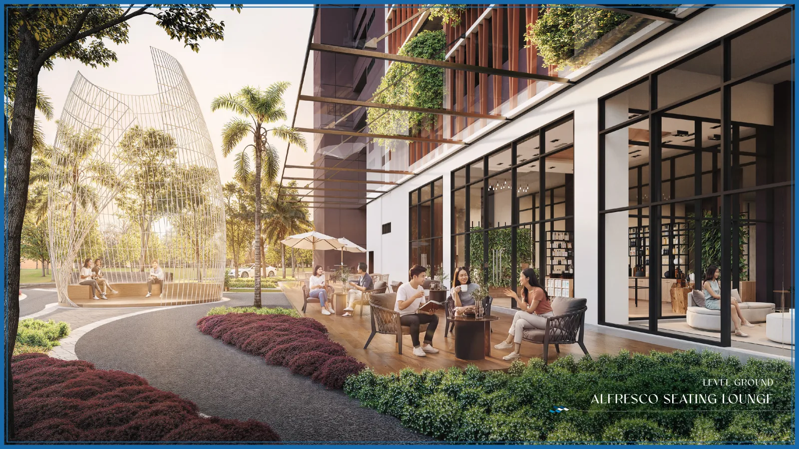 Tagbay Suites Melaka alfresco seating lounge