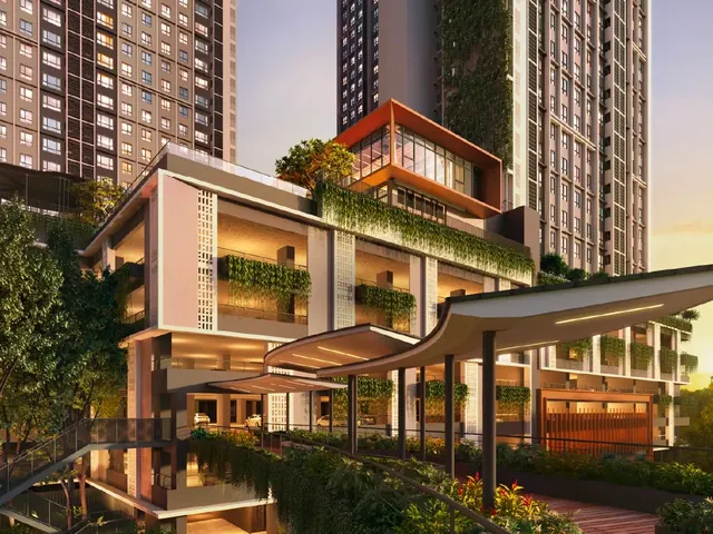 Trybe Residences podium garden, artist's impression