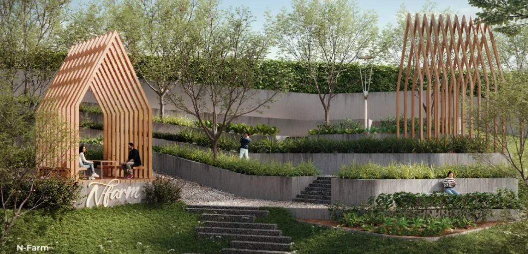 Trinity Nordic Residences N-Farm community garden, artist's impression
