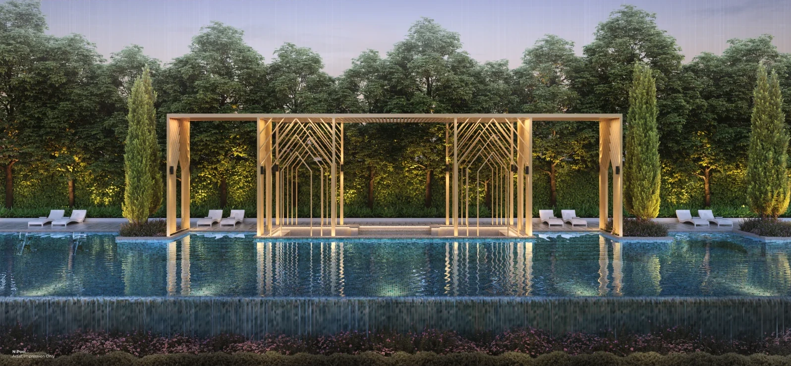 Trinity Nordic Residences N-Pool 50m infinity pool, artist's impression
