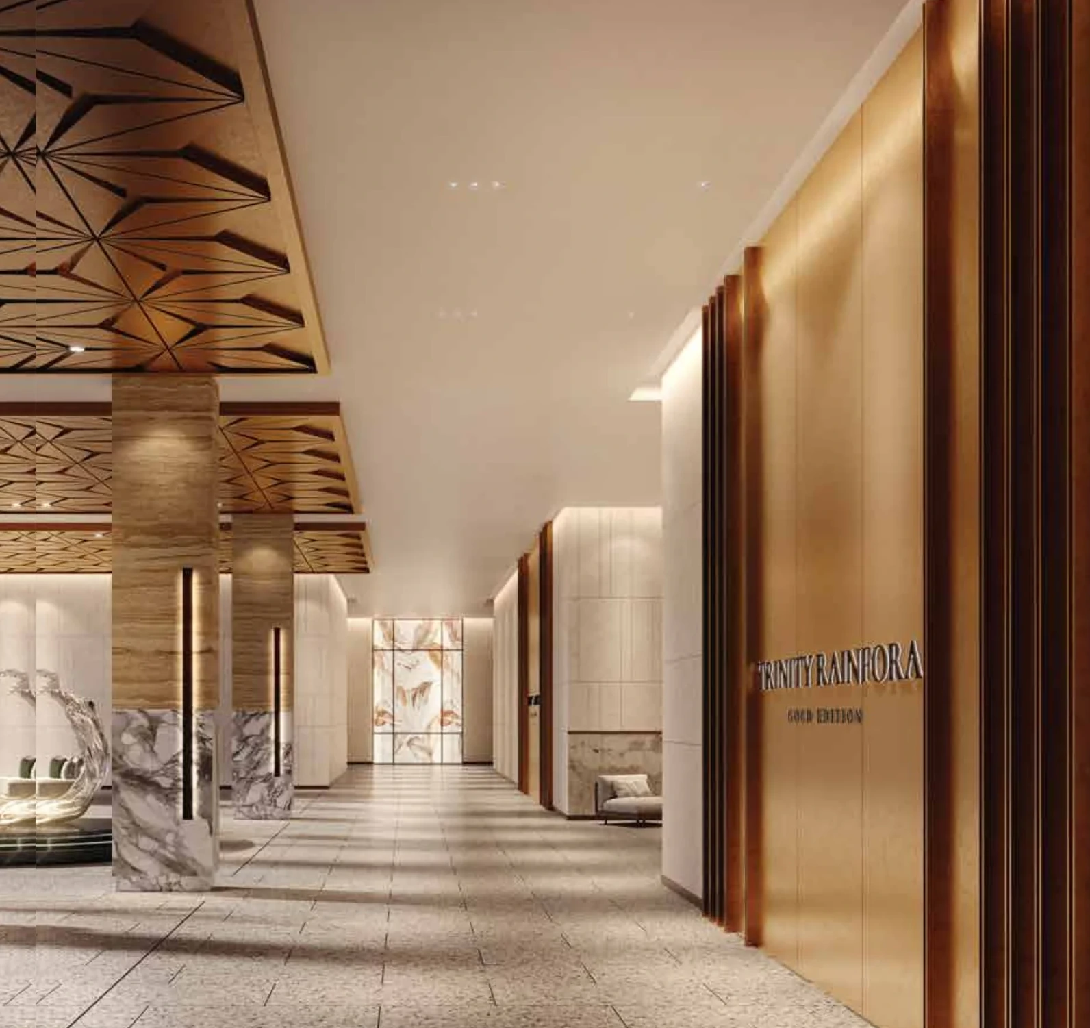 Trinity Rainfora Residences Grand Lobby, artist's impression