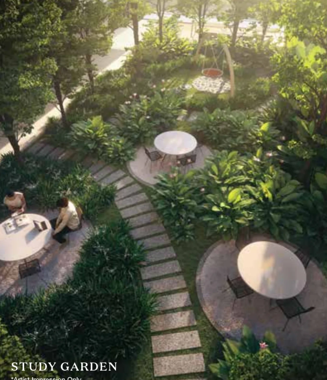 Trinity Rainfora Residences Study Garden, artist's impression