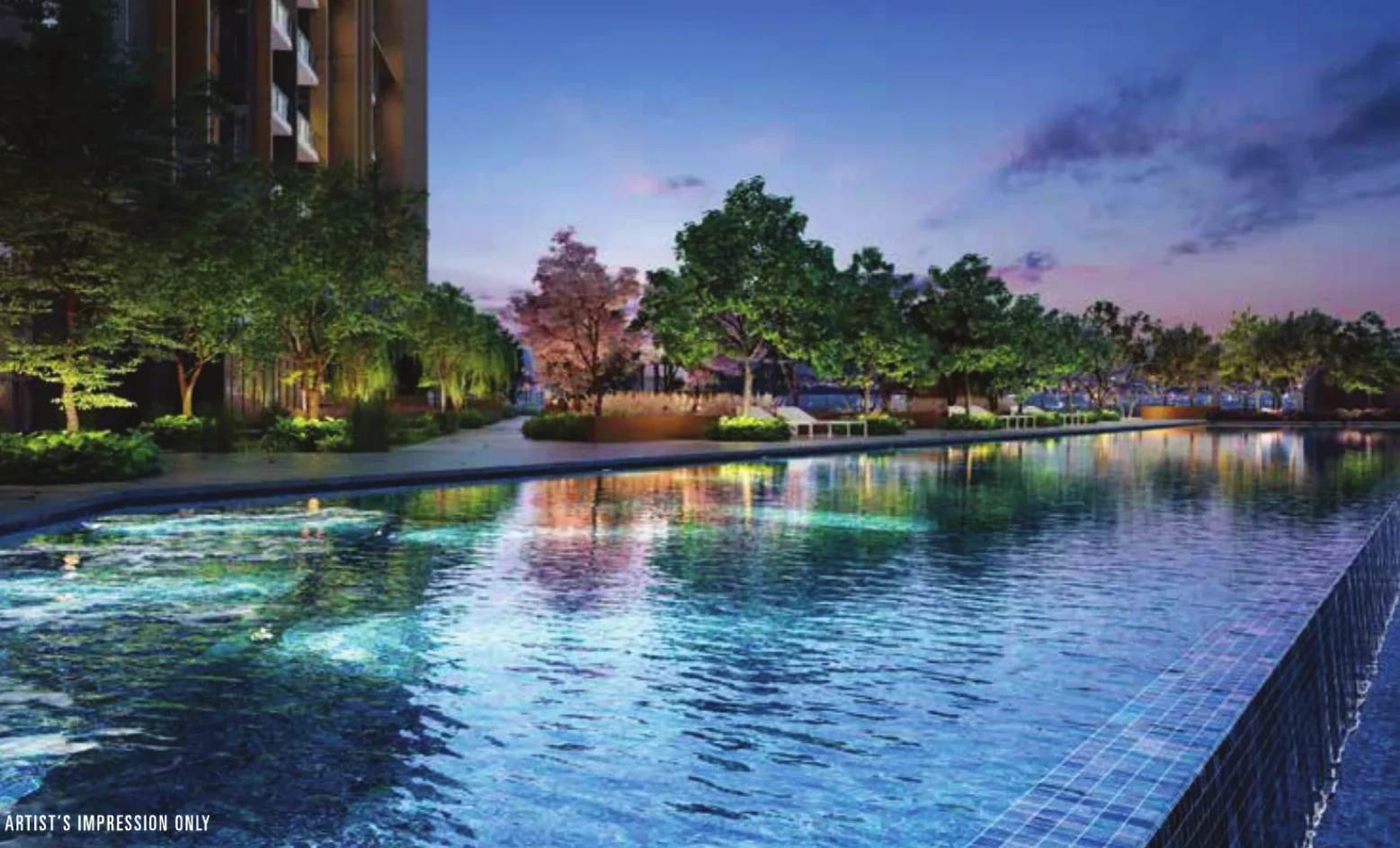 Vox Residence podium infinity-edge pool, artist's impression